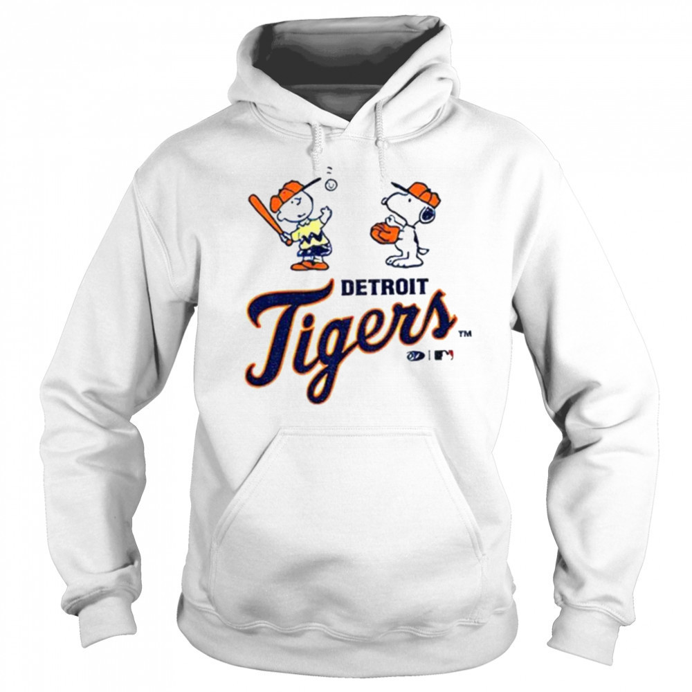 Detroit Tigers baseball Peanuts Snoopy shirt Hoodie