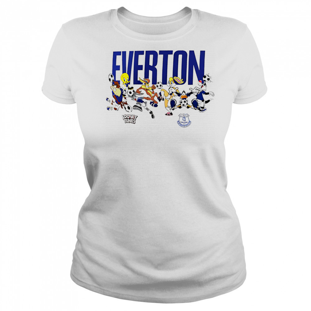 Everton Football Looney Tunes Multi Character shirt Women's T-shirt