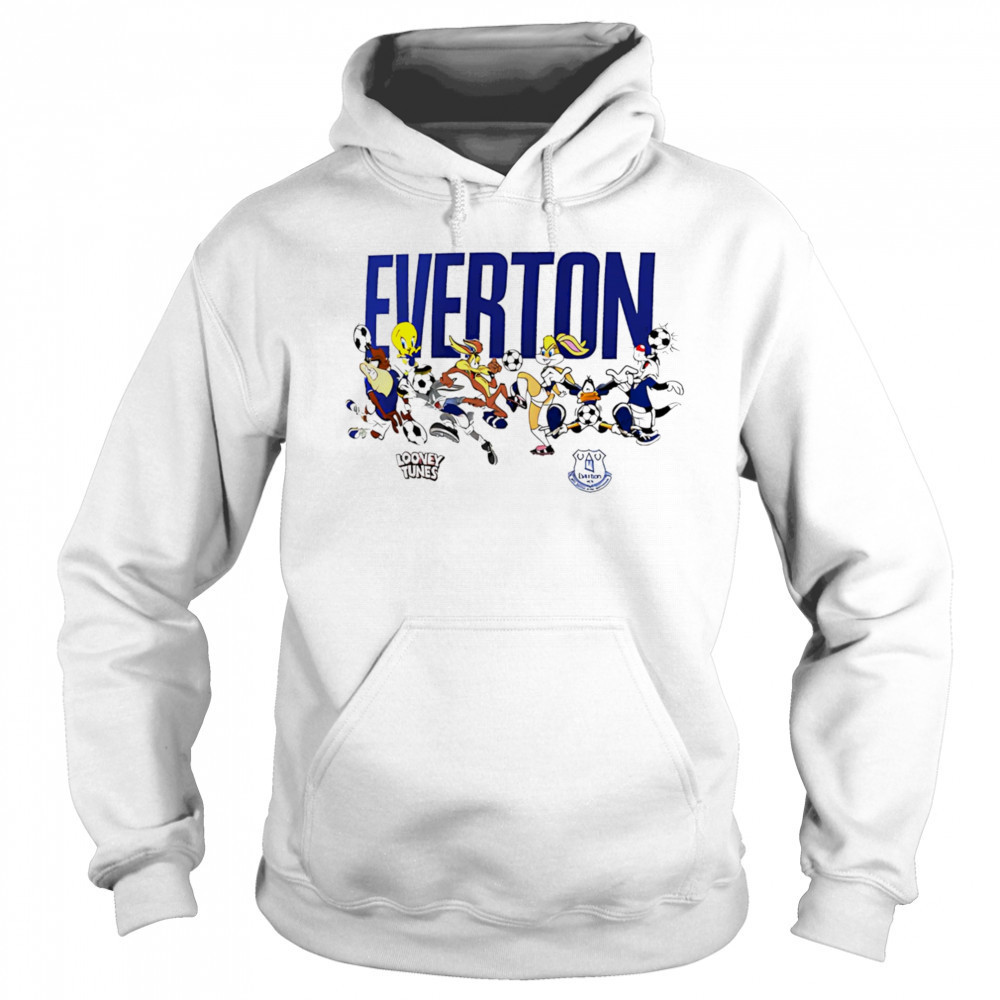 Everton Football Looney Tunes Multi Character shirt Hoodie