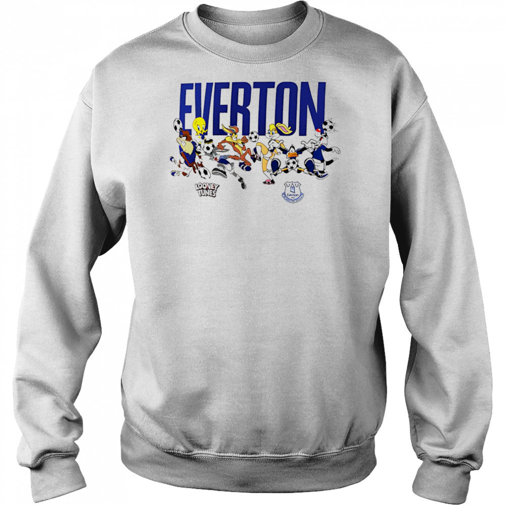Everton Football Looney Tunes Multi Character shirt Sweatshirt