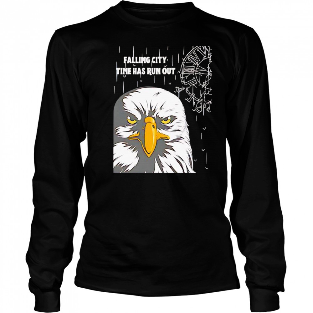 Falling city time has run out shirt Long Sleeved