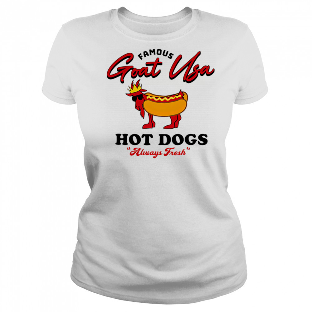 Famous Goat Usa Hot Dogs shirt Women's T-shirt