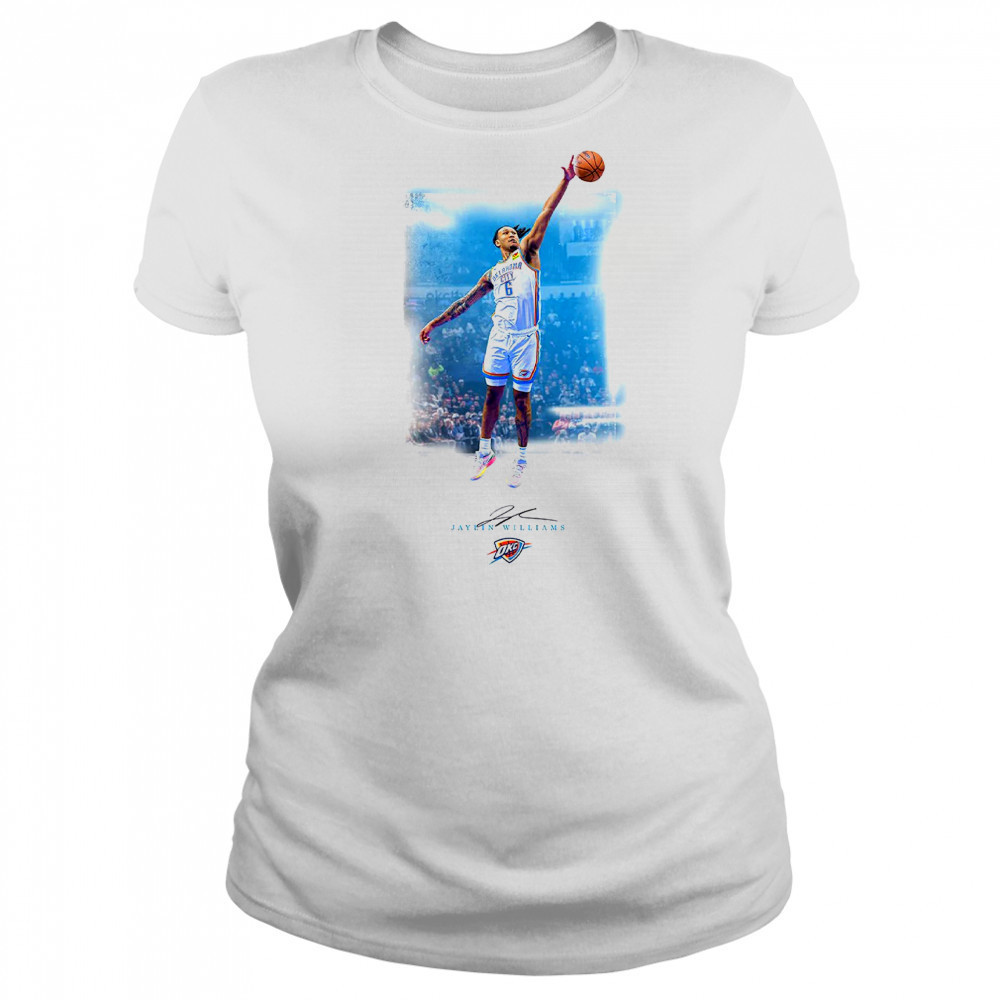 Jaylin Williams Oklahoma City Knicks basketball signature shirt Women's T-shirt