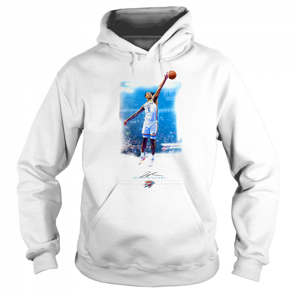 Jaylin Williams Oklahoma City Knicks basketball signature shirt Hoodie
