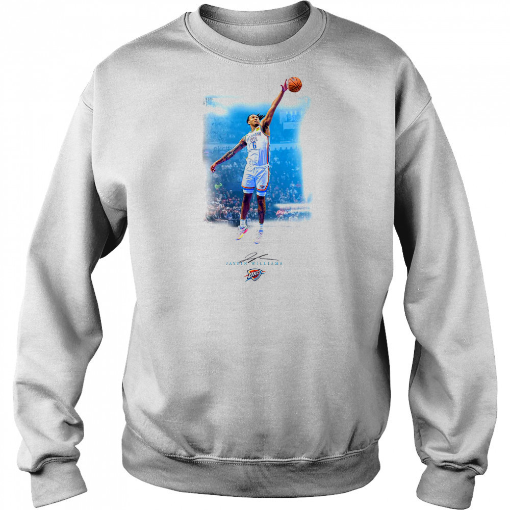 Jaylin Williams Oklahoma City Knicks basketball signature shirt Sweatshirt