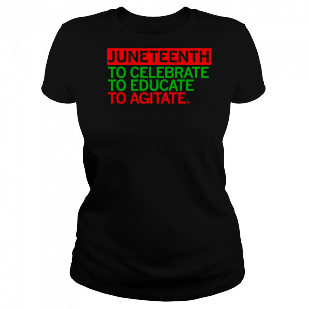 Juneteenth Celebrate Educate Agitate shirt Women's T-shirt