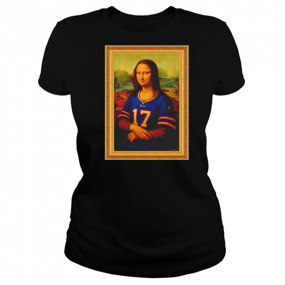 Mona Lisa x 17 Buffalo Bills Josh Allen shirt Women's T-shirt