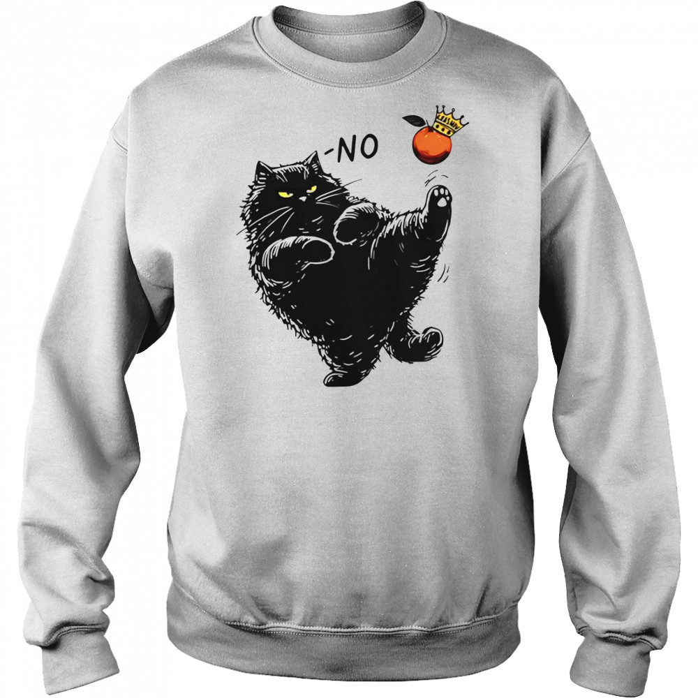 No Kings In America Black Cat Orange King T-Shirt Sweatshirt