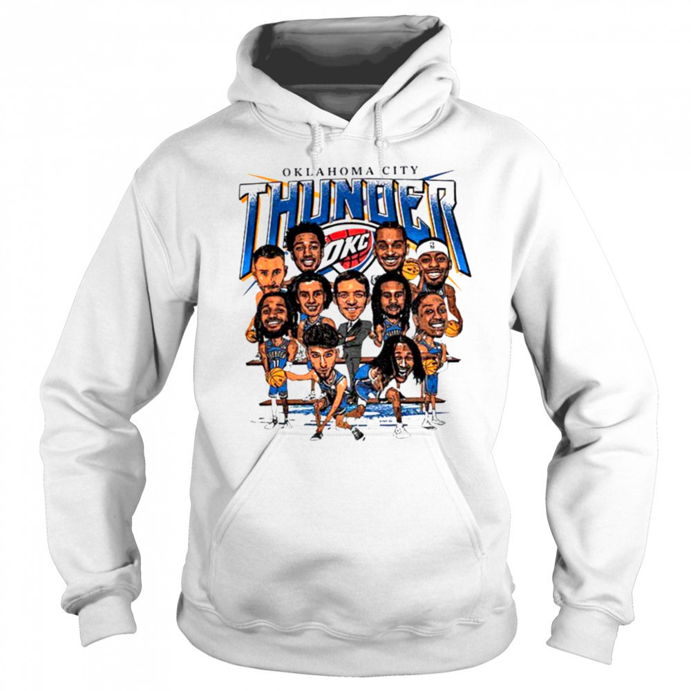 Oklahoma City Thunder OKC team caricature shirt Hoodie