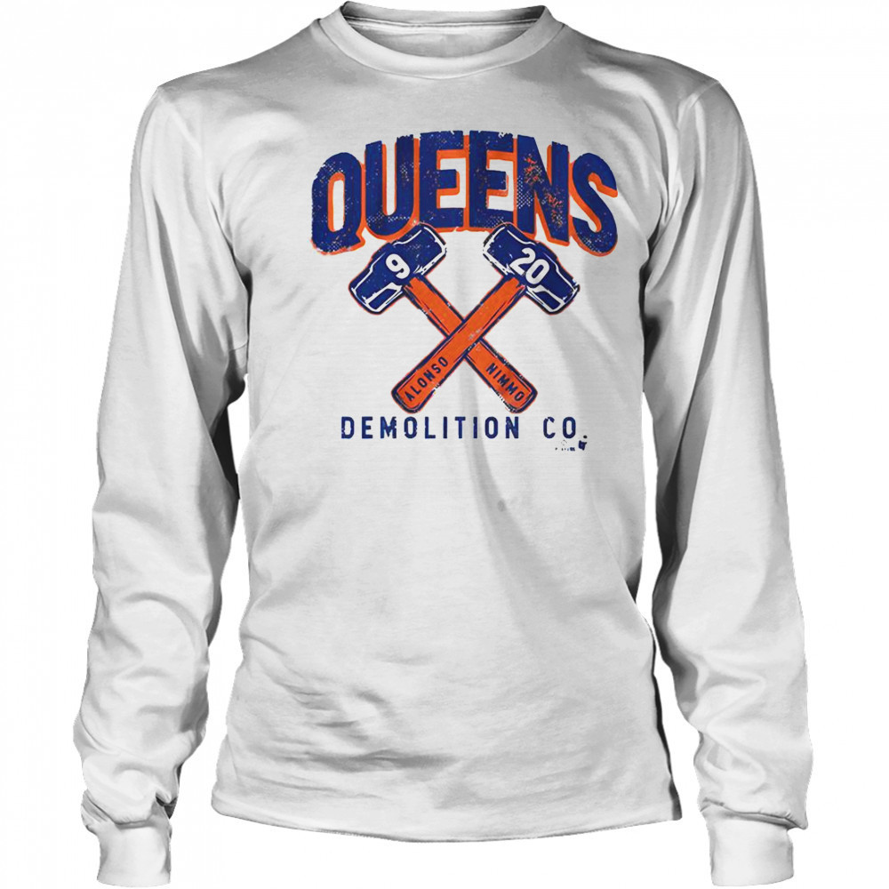 Pete Alonso & Brandon Nimmo Queens Demolition Co T-Shirt Long Sleeved