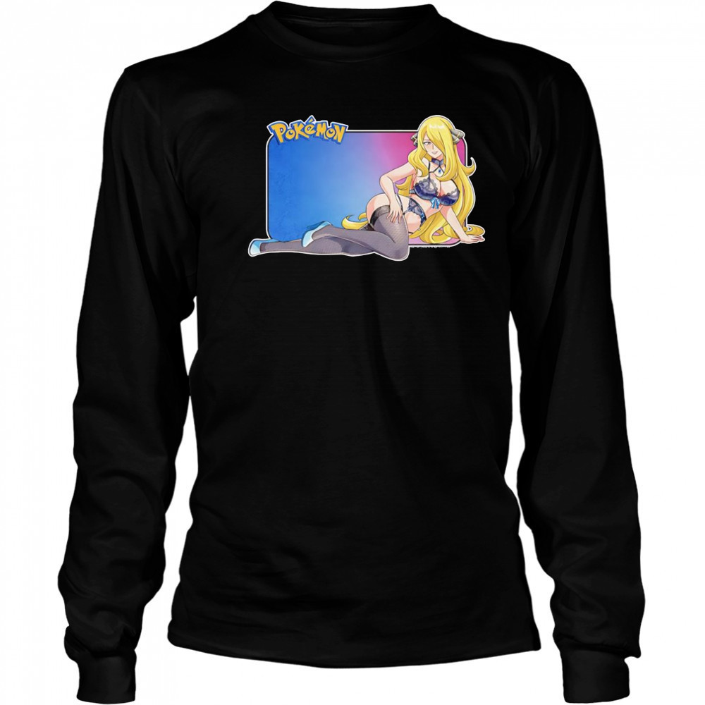 Pokemon Cynthia sexy shirt Long Sleeved