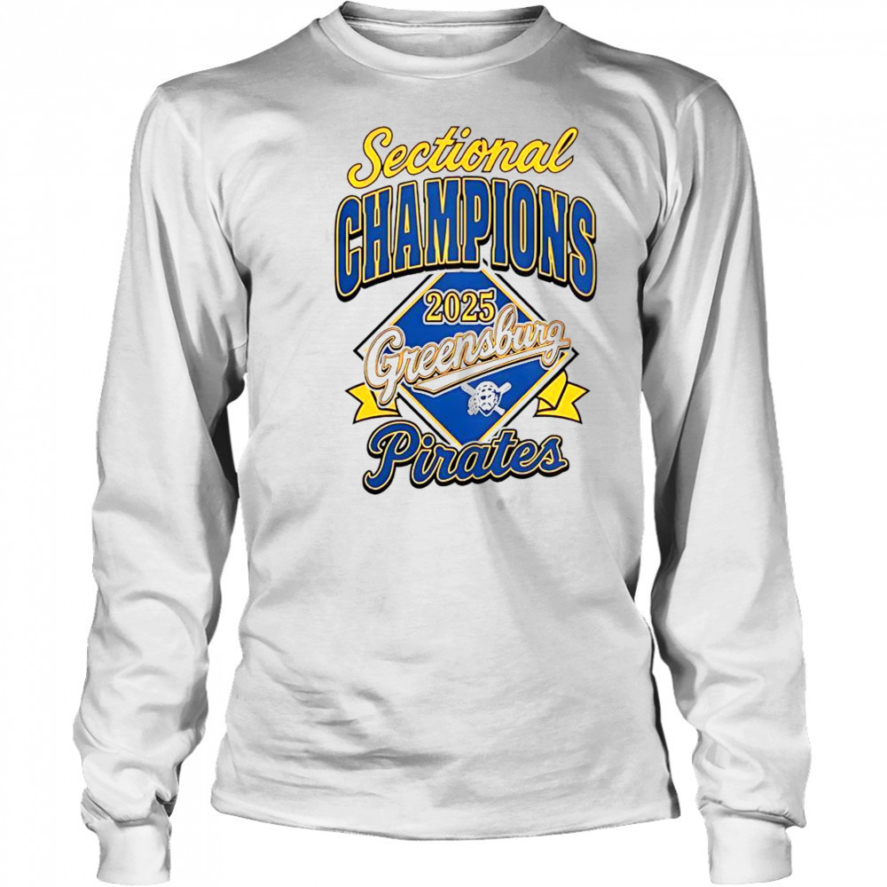 Sectional Champions Greensburg Pirates 2025 T-Shirt Long Sleeved