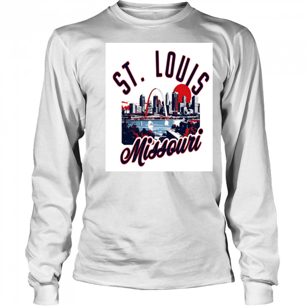 St. Louis Missouri Skyline shirt Long Sleeved