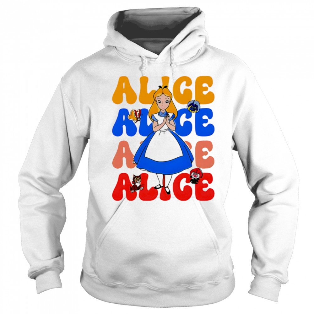 Alice repeat cartoon cute shirt Hoodie