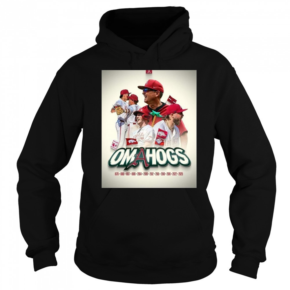 Arkansas Baseball Omahogs 2025 NCAA Super Regional Champions Home Decor Poster T-Shirt Hoodie