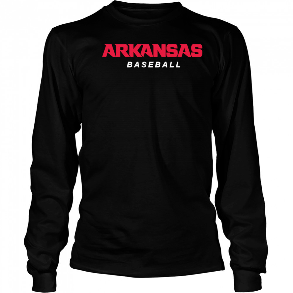 Arkansas Baseball Team Logo Clean Simple Sports Fan shirt Long Sleeved