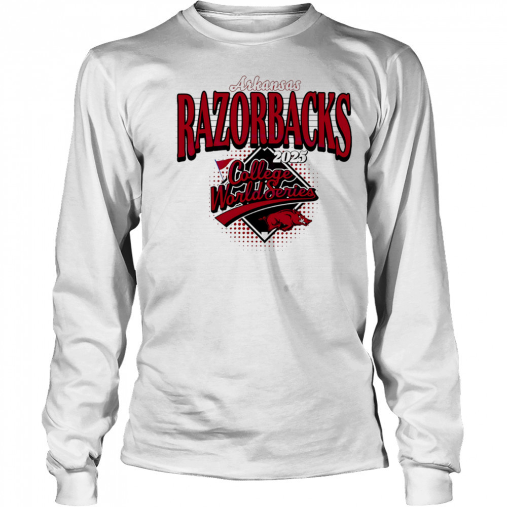 Arkansas Razorbacks College World Series 2025 Baseball Game Day shirt Long Sleeved