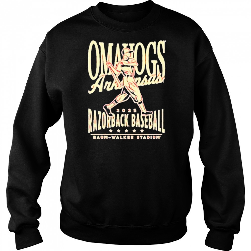 Arkansas Razorbacks Omahogs Baseball 2025 College World SeriesT-Shirt Sweatshirt