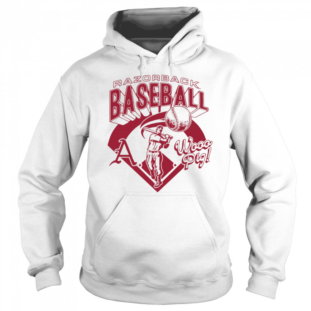 Arkansas Razorbacks Wooo Pig Baseball Vintage Sports shirt Hoodie