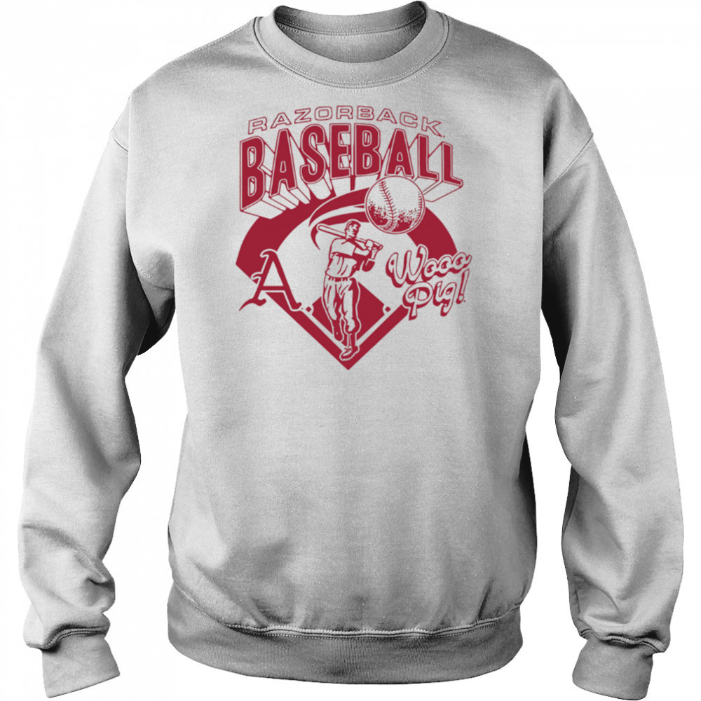 Arkansas Razorbacks Wooo Pig Baseball Vintage Sports shirt Sweatshirt