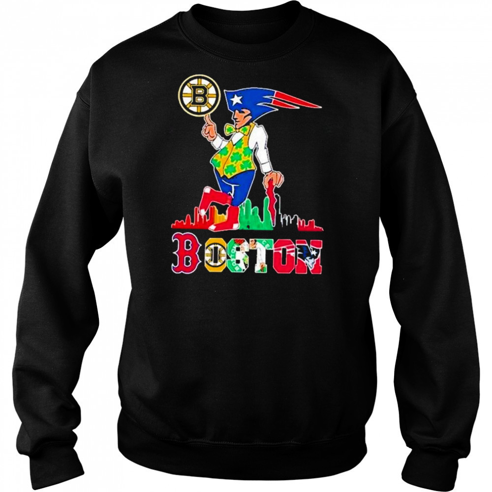 Boston Skyline Retro Sports Teams Logo 2025 Shirt Sweatshirt