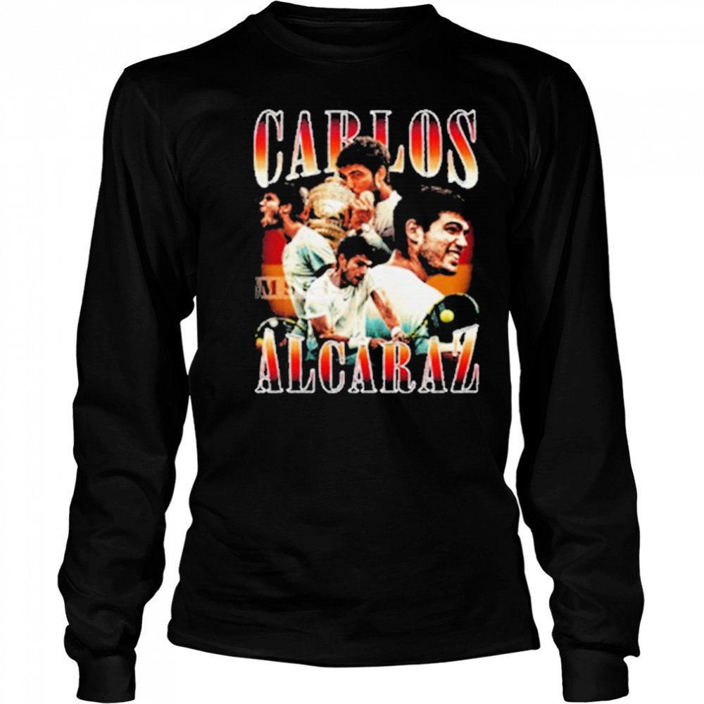 Carlos Alcaraz Graphic Tee Prince Of Clay Wins The Champion Roland Garros 2025 shirt Long Sleeved