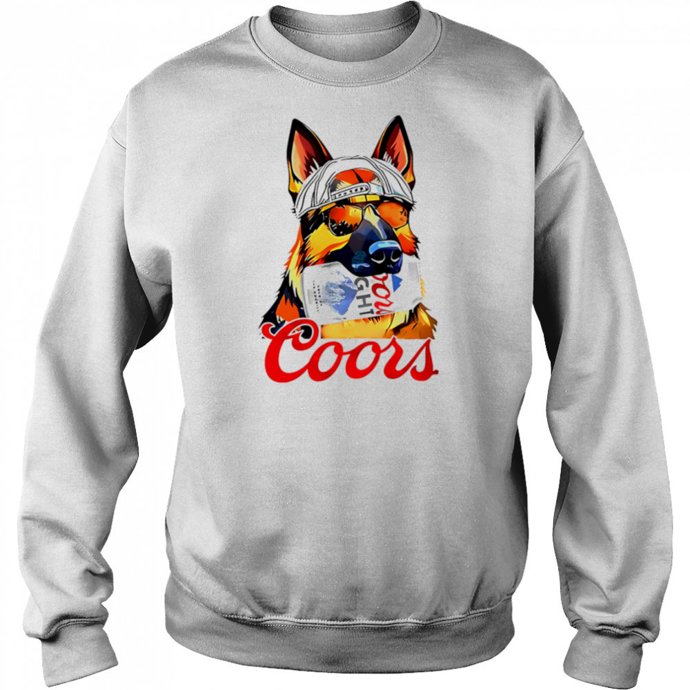 Dog Coors Light beer shirt Sweatshirt
