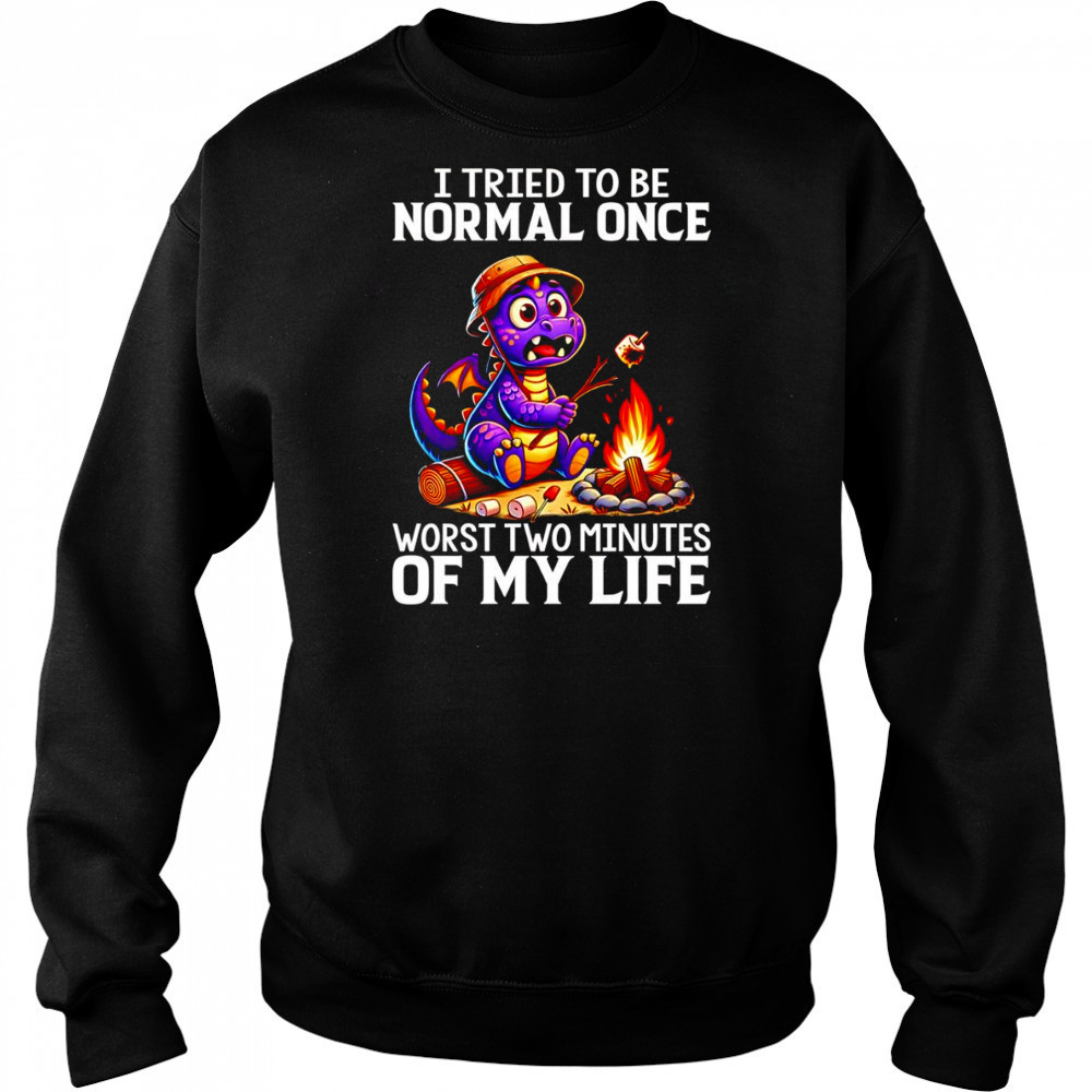 Dragon I tried to be normal once worst two minutes of my life shirt Sweatshirt