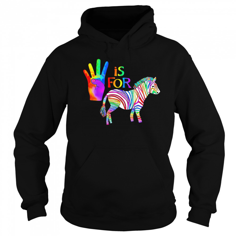 Ed The Zebra is For pride shirt Hoodie