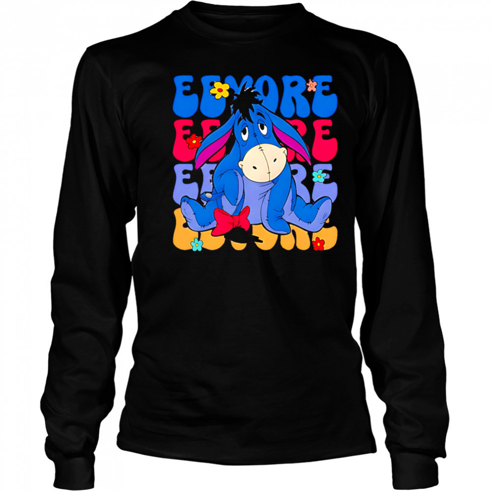 Eeyore repeat cartoon cute shirt Long Sleeved