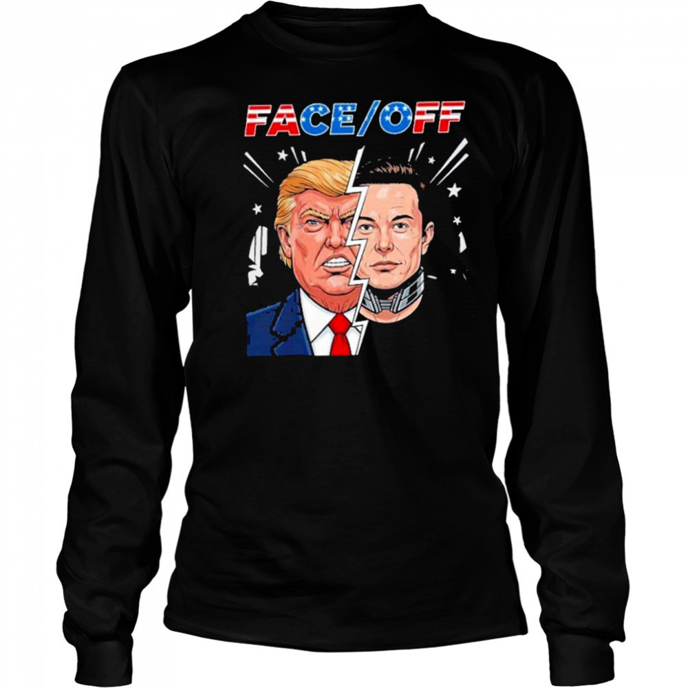 Elon Musk Vs Donald Trump Face Off In Big Beautiful Beef 2025 Black shirt Long Sleeved