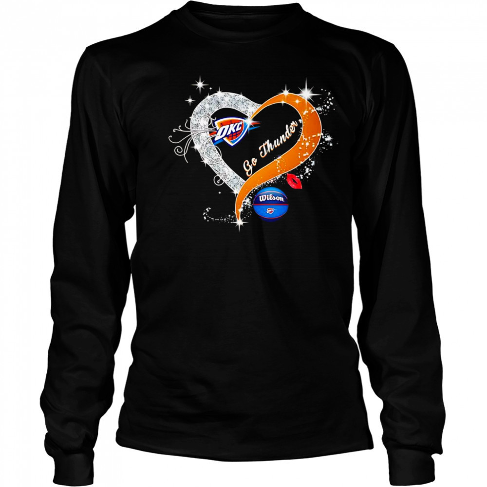 Heart go Thunder diamond shirt Long Sleeved