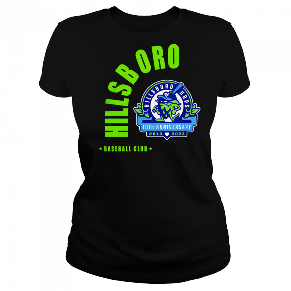 Hillsboro Hops Baseball Club 10th Anniversary shirt Women's T-shirt