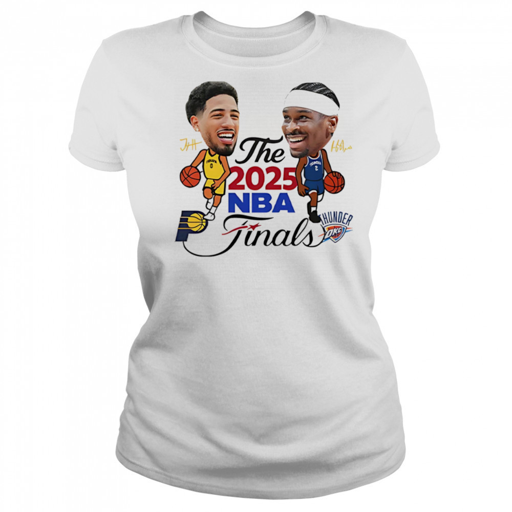 Indiana Pacers vs Oklahoma City Thunder The 2025 NBA Finals signature shirt Women's T-shirt