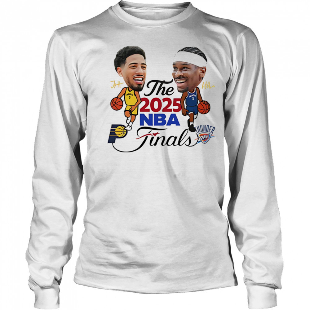 Indiana Pacers vs Oklahoma City Thunder The 2025 NBA Finals signature shirt Long Sleeved
