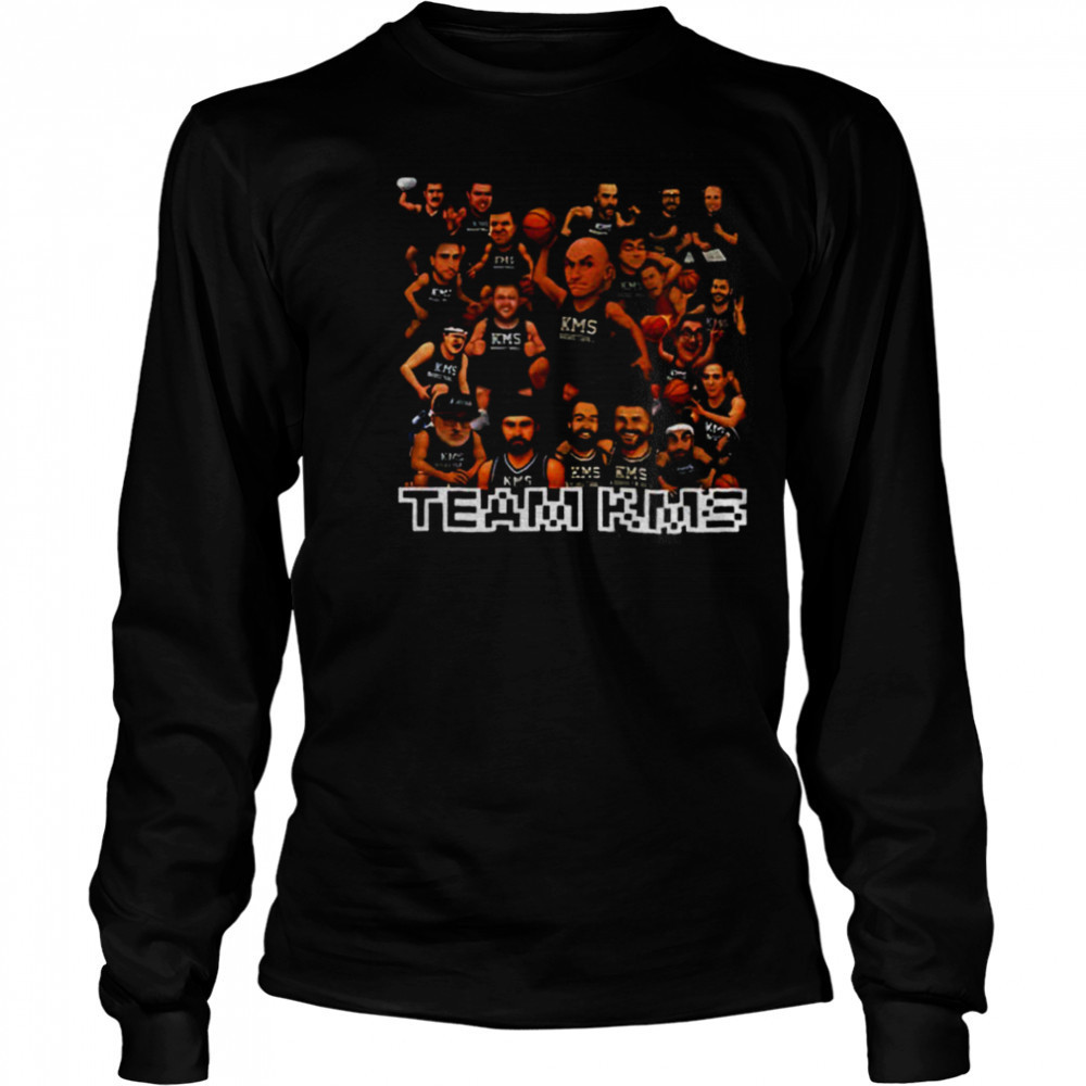 KMS NBA Basketball all team players cartoon shirt Long Sleeved