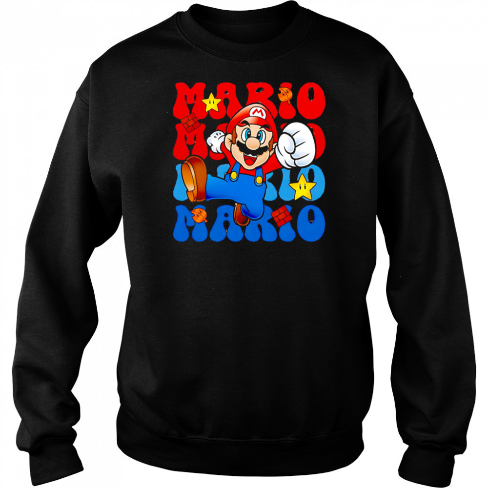 Mario repeat cartoon cute shirt Sweatshirt