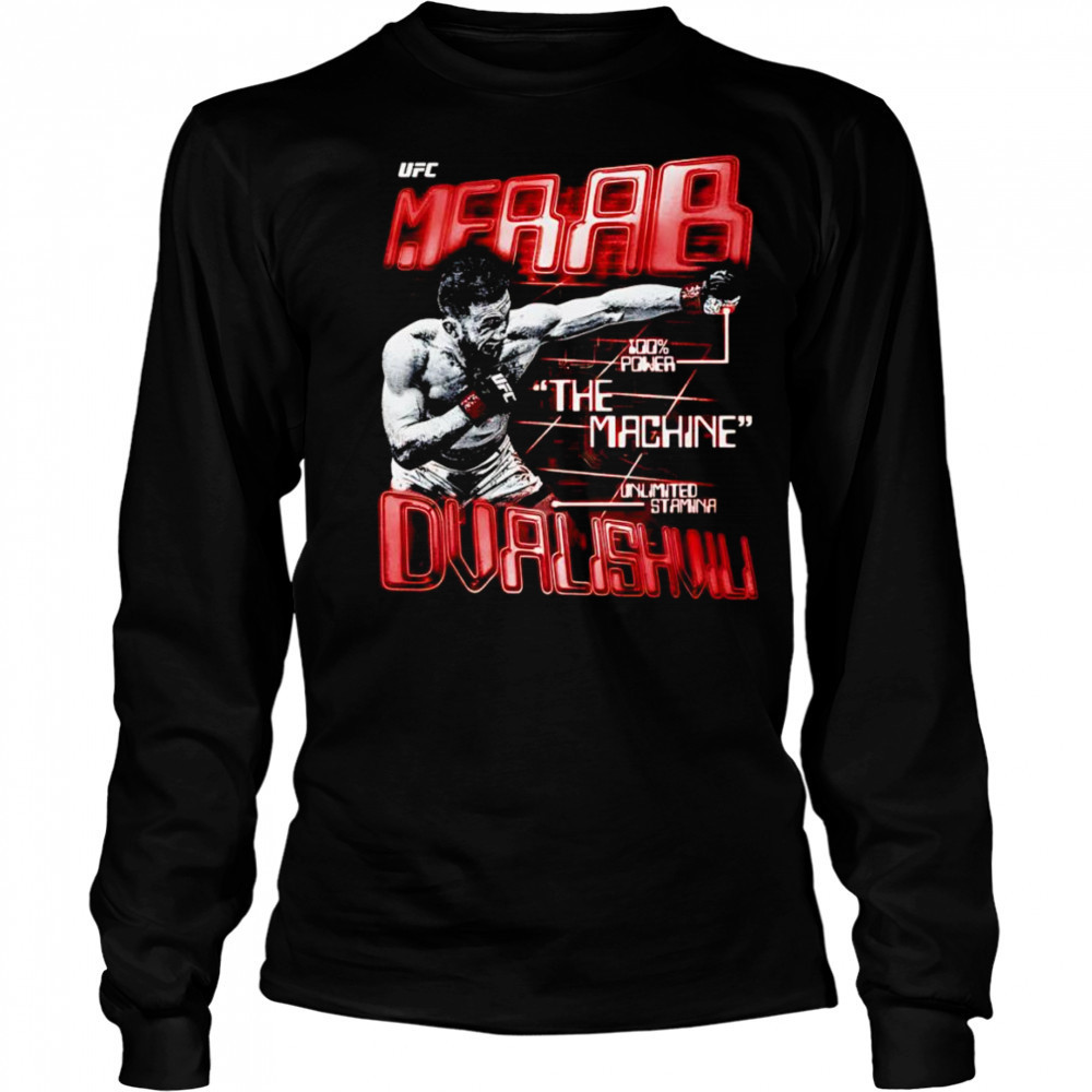 Merab Dvalishvili The Machine boxing graphic shirt Long Sleeved