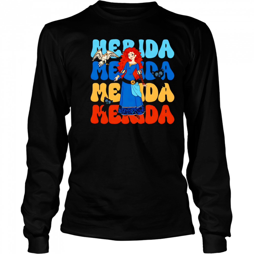 Merida repeat cartoon cute shirt Long Sleeved