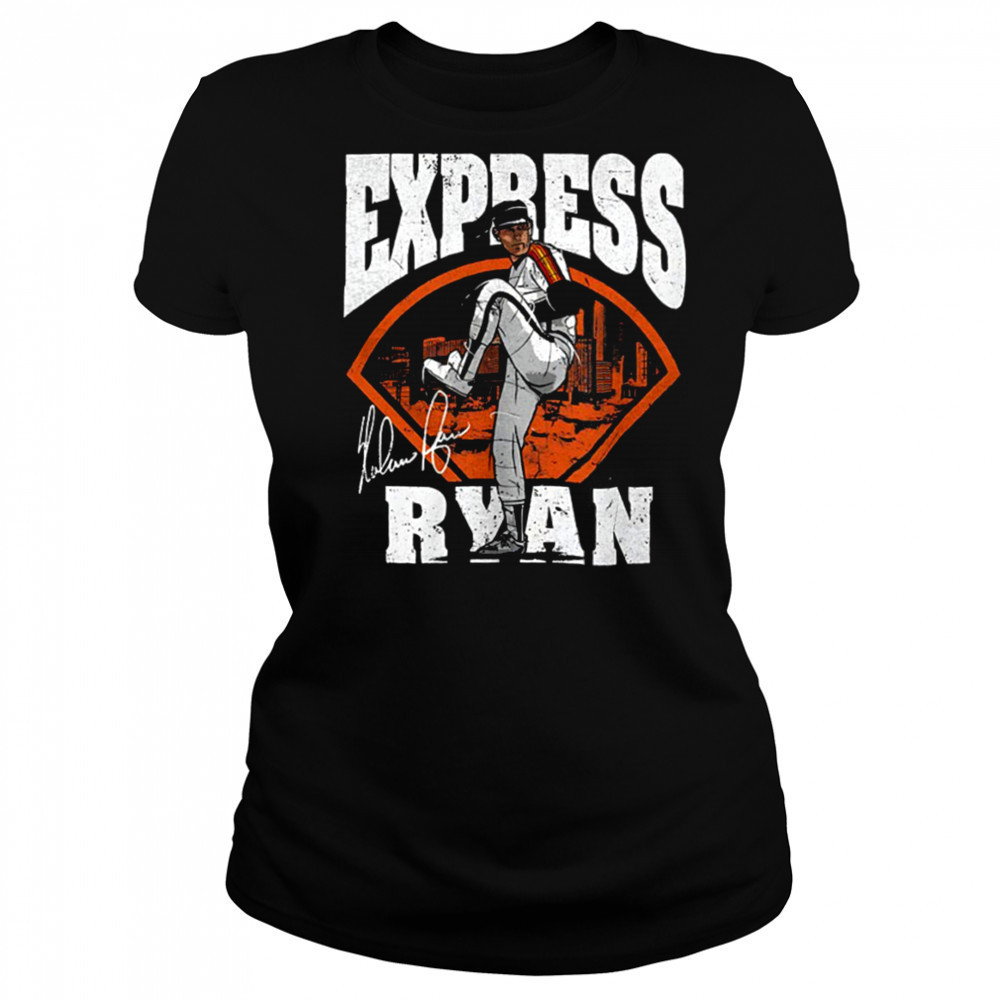 Nolan Ryan Houston Astros MLB baseball player express field shirt Women's T-shirt