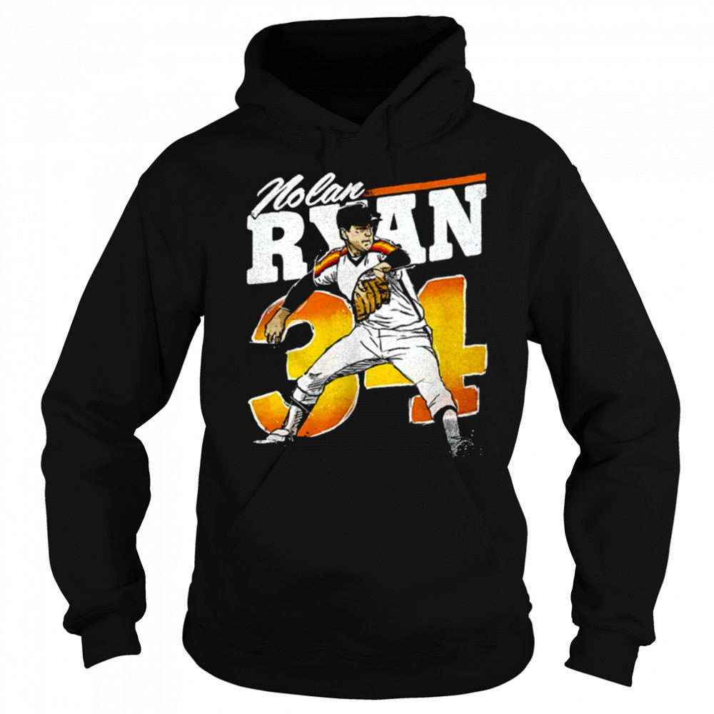 Nolan Ryan Houston Astros MLB baseball player retro shirt Hoodie