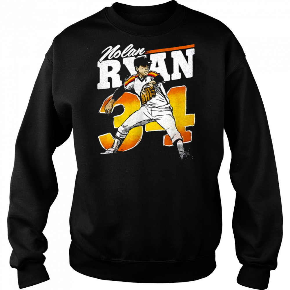 Nolan Ryan Houston Astros MLB baseball player retro shirt Sweatshirt