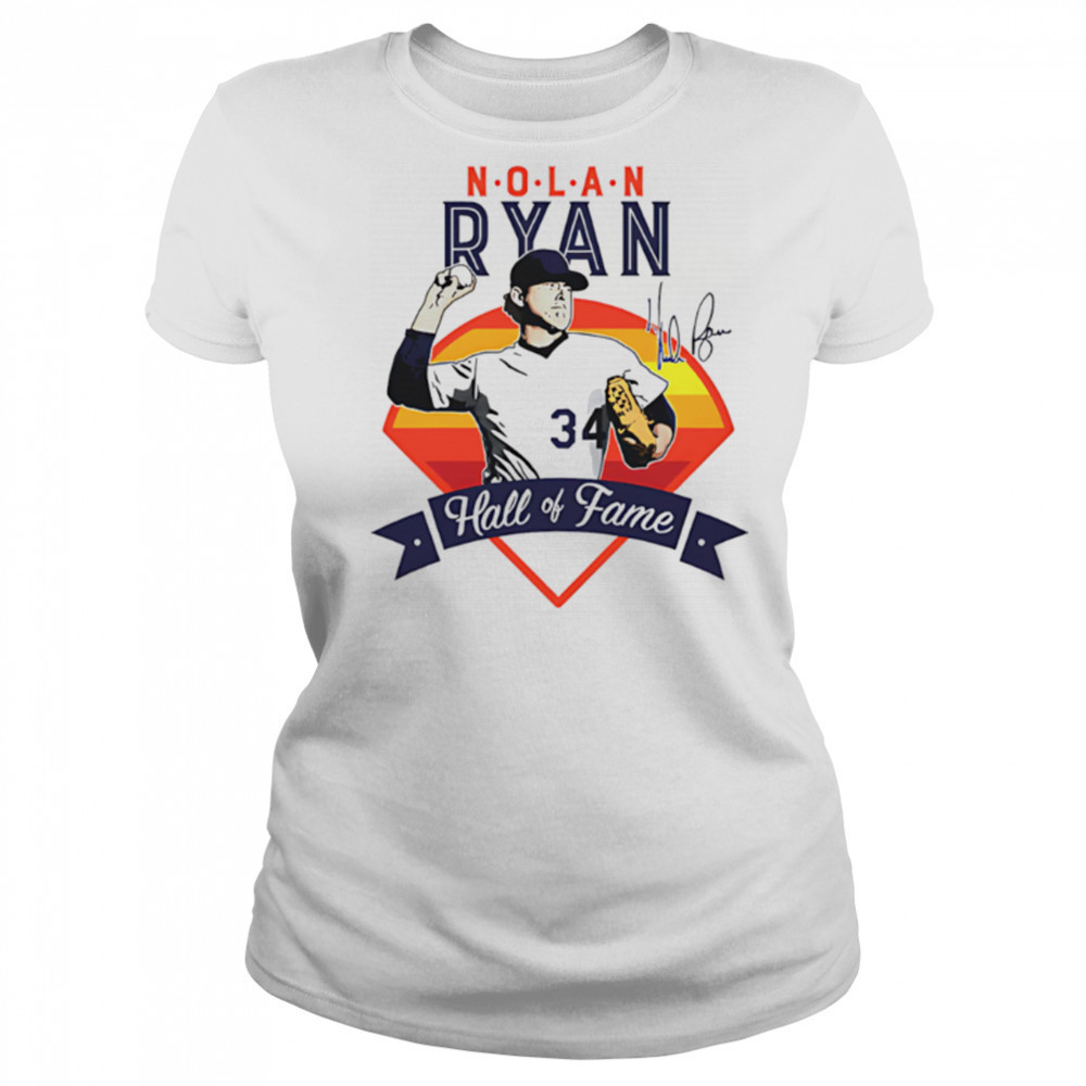 Nolan Ryan Houston Hall Of Fame vintage signature shirt Women's T-shirt