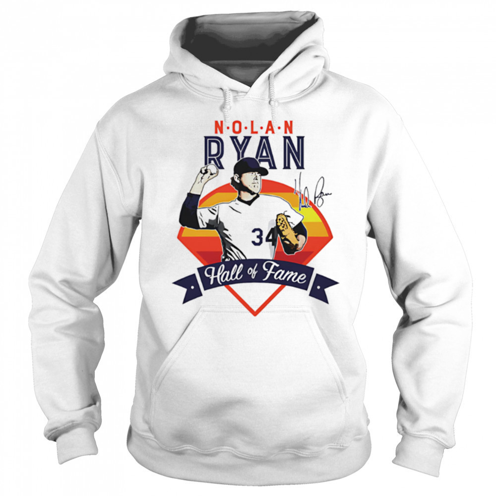 Nolan Ryan Houston Hall Of Fame vintage signature shirt Hoodie