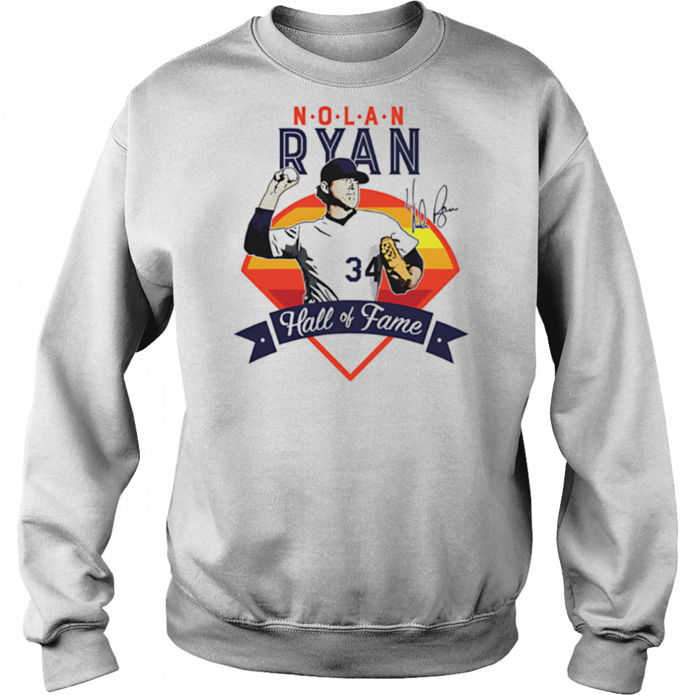 Nolan Ryan Houston Hall Of Fame vintage signature shirt Sweatshirt
