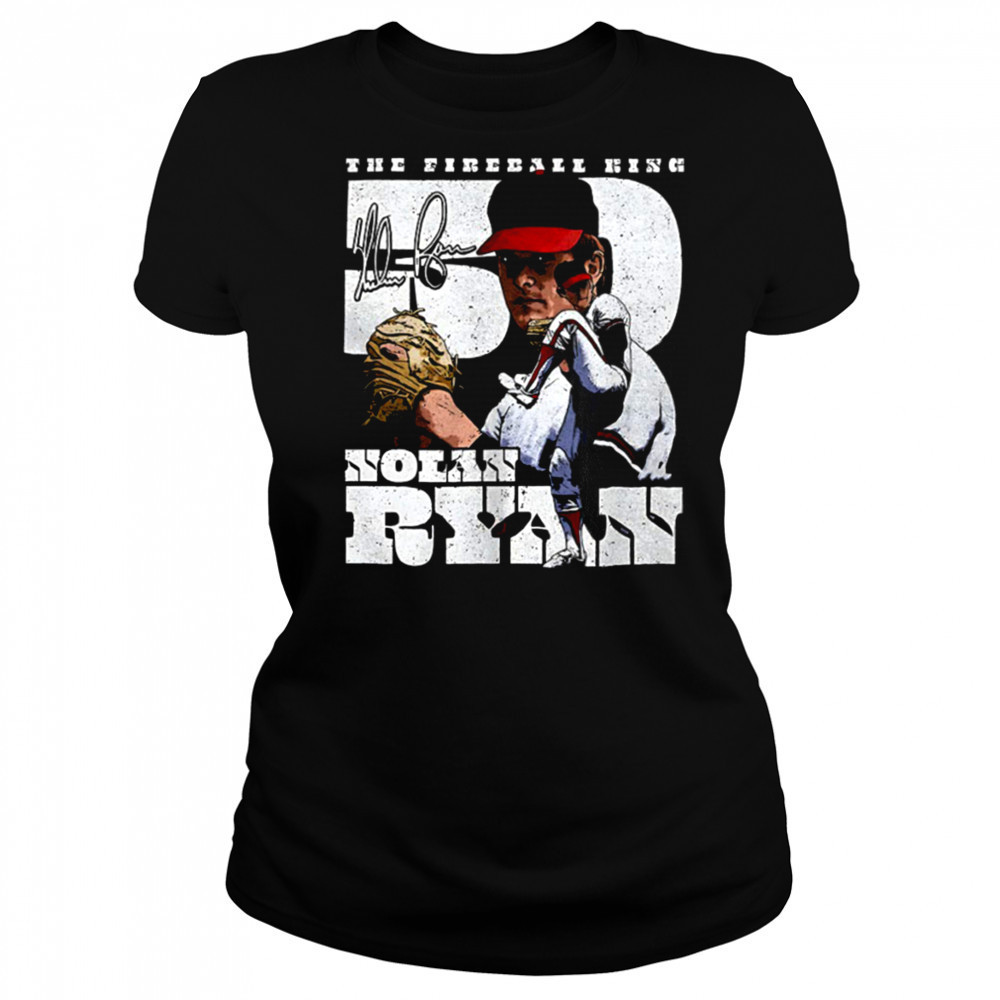 Nolan Ryan Los Angeles Angels MLB baseball player a throwback dual shirt Women's T-shirt