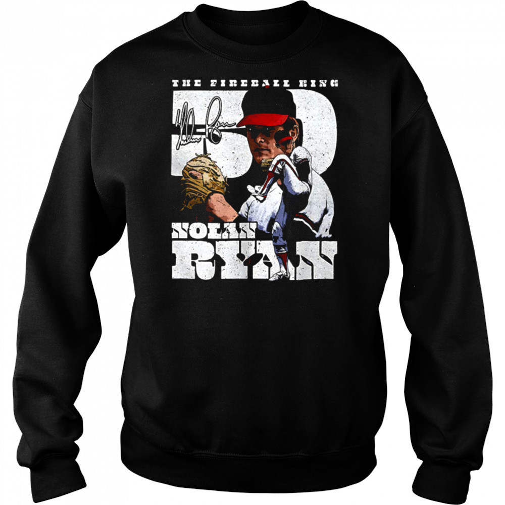Nolan Ryan Los Angeles Angels MLB baseball player a throwback dual shirt Sweatshirt