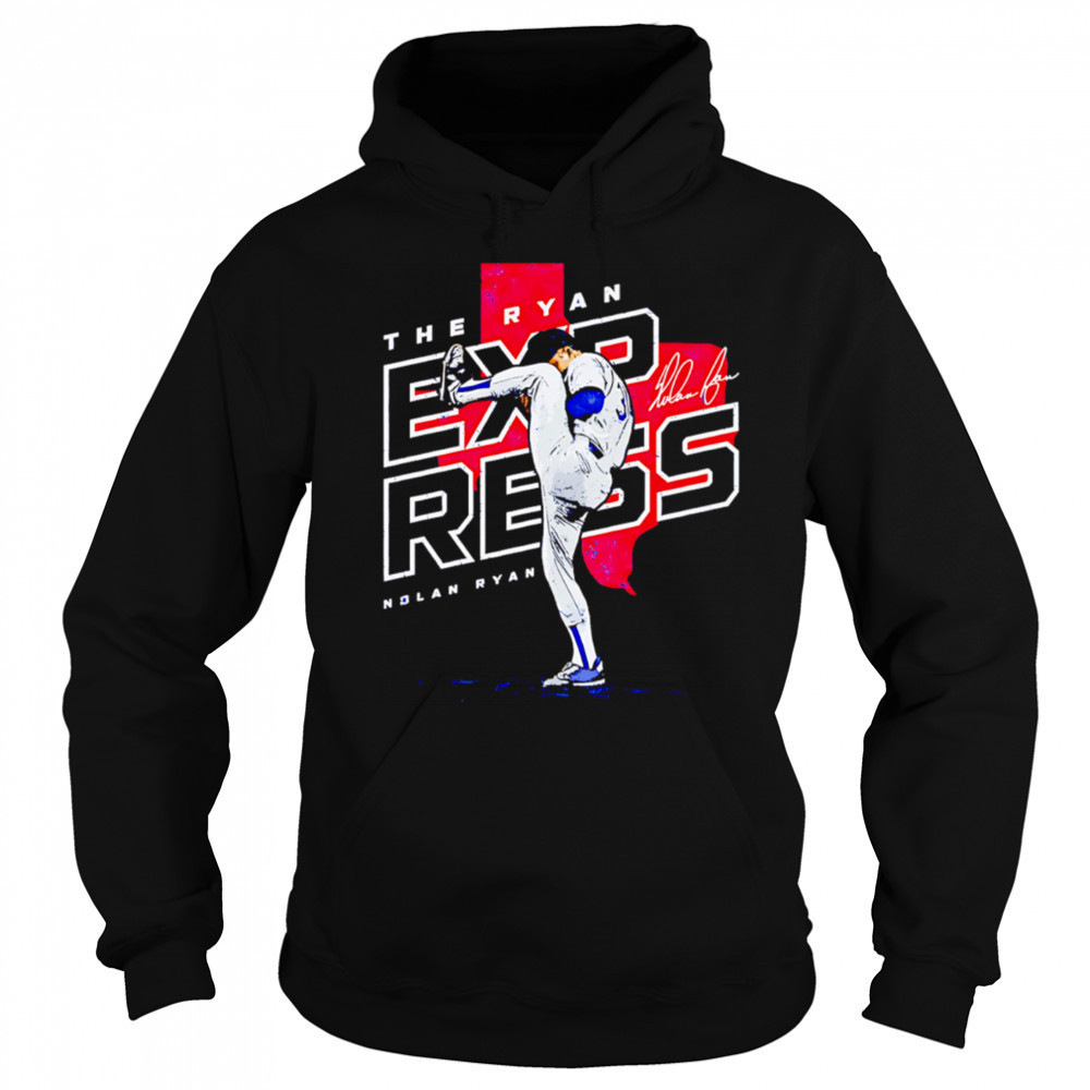 Nolan Ryan Texas Player Map signature vintage shirt Hoodie