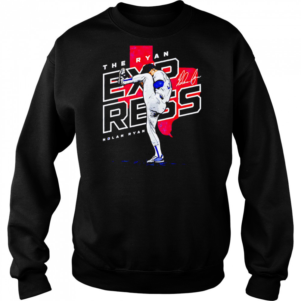 Nolan Ryan Texas Player Map signature vintage shirt Sweatshirt