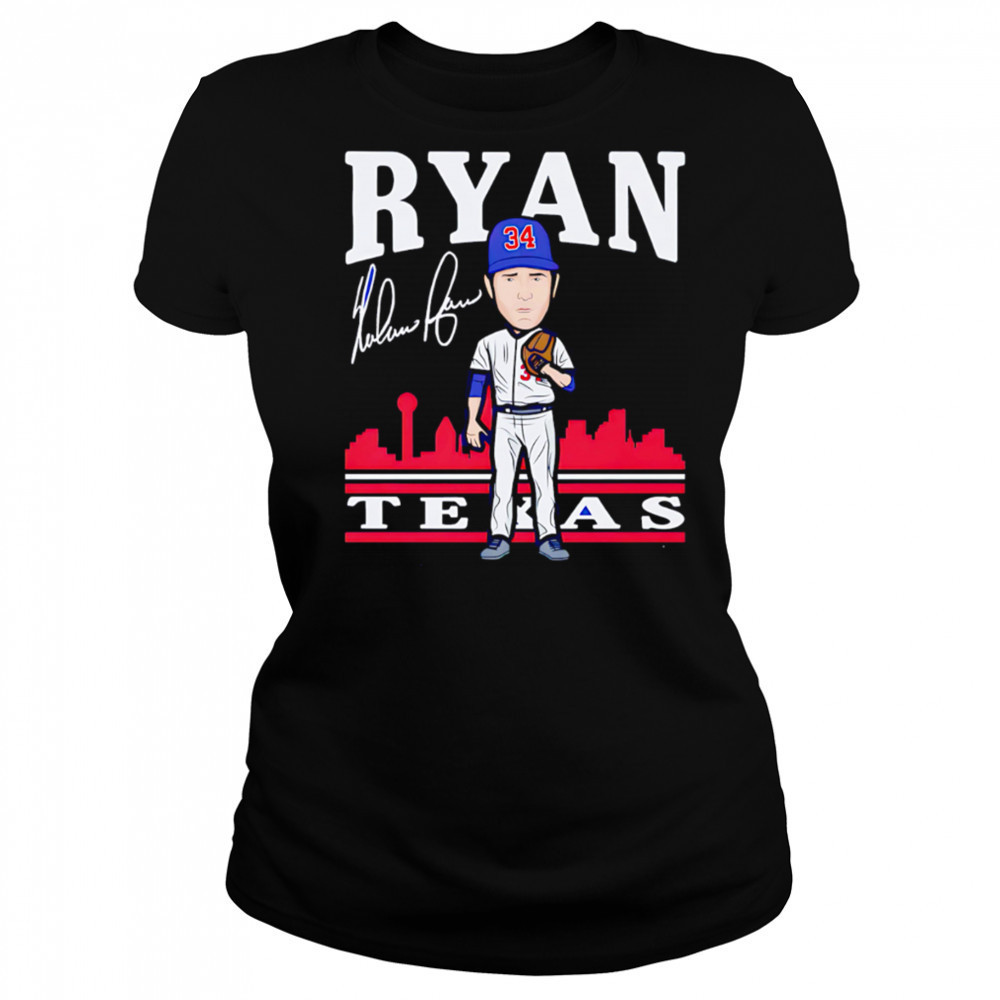 Nolan Ryan Texas Toon cartoon signature shirt Women's T-shirt